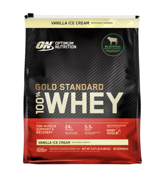 Bột bổ sung protein ON Optimum Nutrition whey hương Vanilla gold 2.48kg