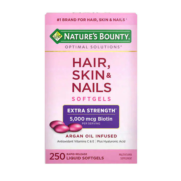 Viên uống Nature's Bounty Hair, Skin and Nails loại 250 viên Viên uống Nature's Bounty Hair, Skin and Nails loại 250 viên