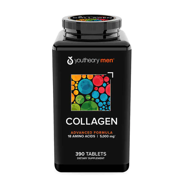 Viên uống Collagen Youtheory Men's Type 1, 2 & 3 dành cho nam - 390 viên.