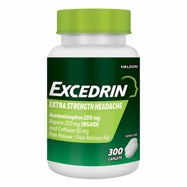 Viên uống giảm đau đầu Excedrin Extra Strength 300 viên.