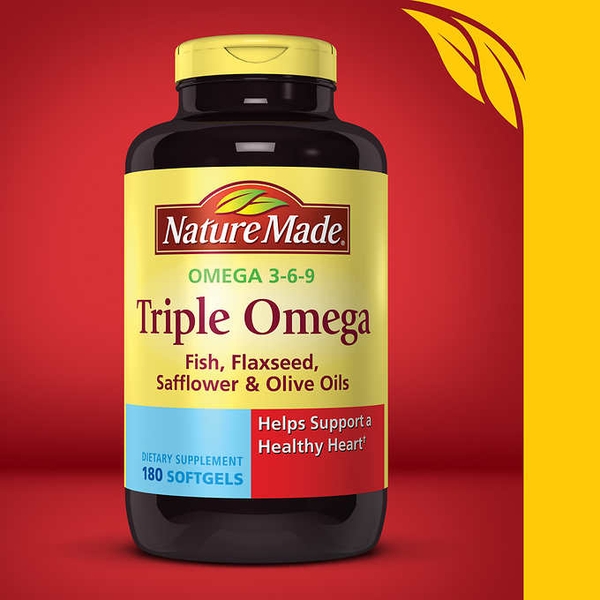 Viên uống Nature Made Triple Omega loại 180 viên