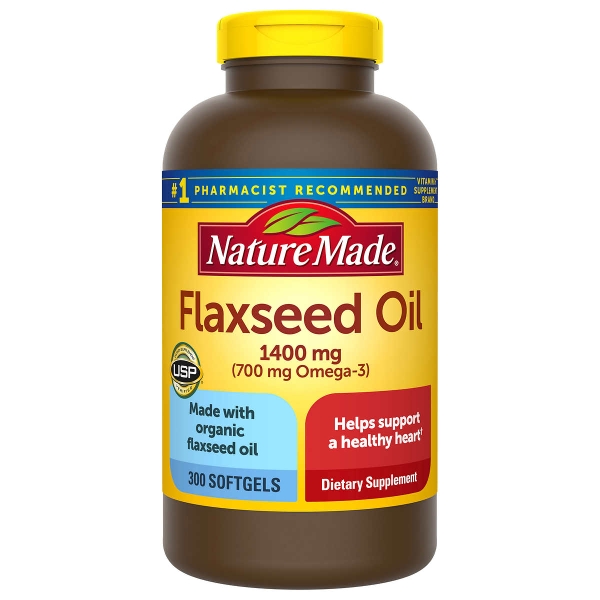 Viên uống dầu hạt lanh Nature Made Flaxseed oil 1400mg loại 300 viên