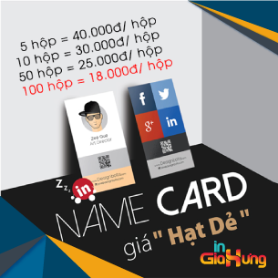 In card visit giá rẻ Hà Nội