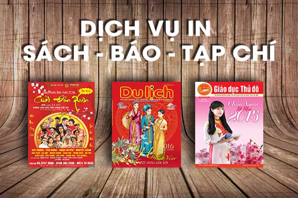 In Sách - Báo - Tạp Chí  giá rẻ tại Hà Nội