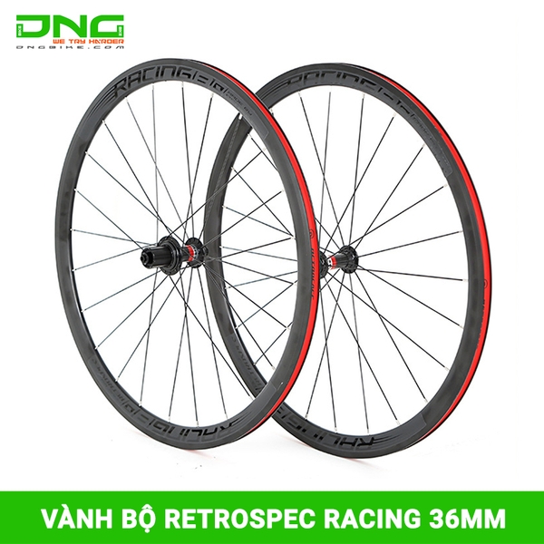 Vành bộ xe đạp đua RETROSPEC RACING 36mm hub nhôm tăm móc
