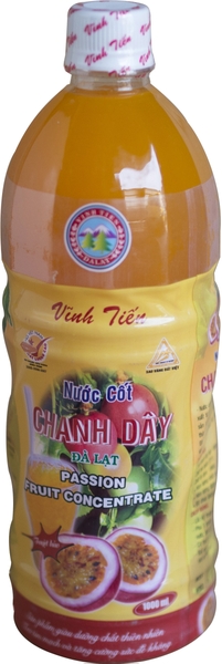 Nước cốt Chanh dây nguyên chất 100% từ Chanh dây tươi ĐL - 1 Lít