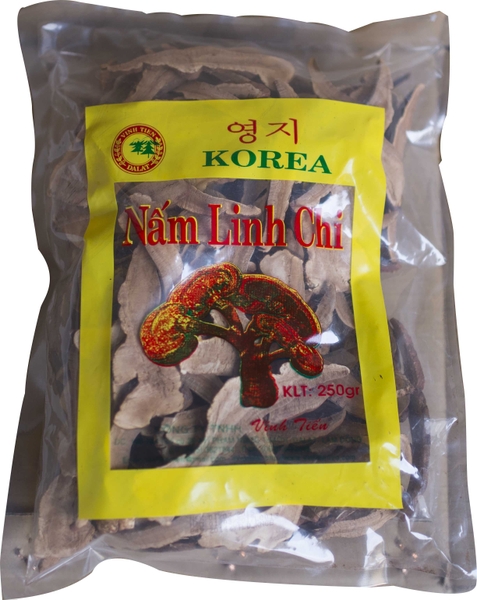 Gói Nấm Linh Chi Đà Lạt 250g đã thái lát