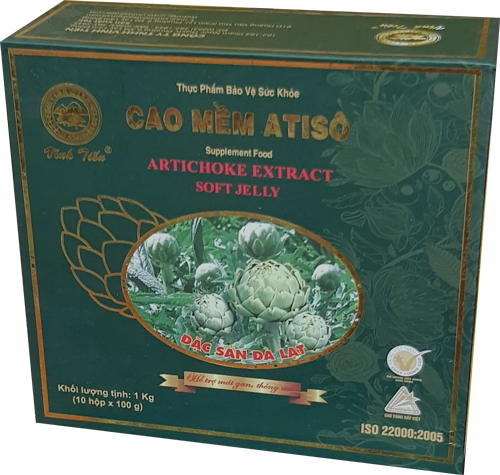 Hộp Cao atiso mềm 1000 g chất lượng cao của Vĩnh Tiến Đà Lạt.