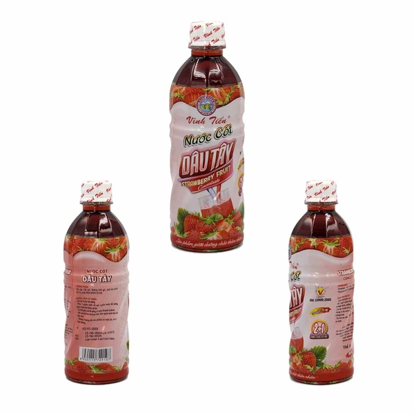 Nước cốt dâu tây nguyên chất cô đặc 100% dung tích 500ml