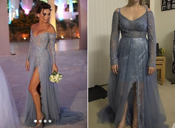 Những pha 'ngã ngửa' khi mua váy cưới online