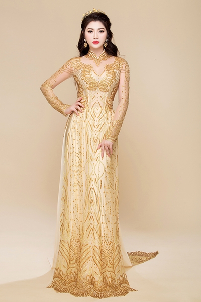 NHỮNG MẪU ÁO DÀI CƯỚI PASTEL LÊN NGÔI ĐẦU XUÂN 2018
