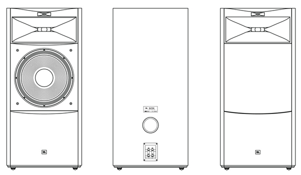 Bản vẽ mô tả loa JBL S4700