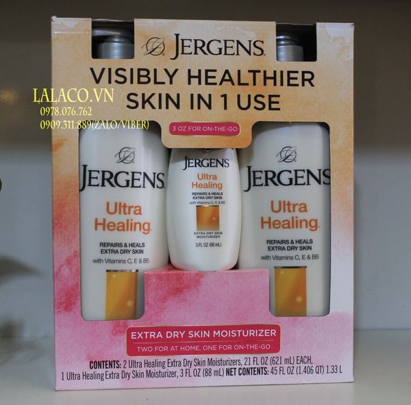 Bộ dưỡng thể Jergens Ultra Healing Made in USA