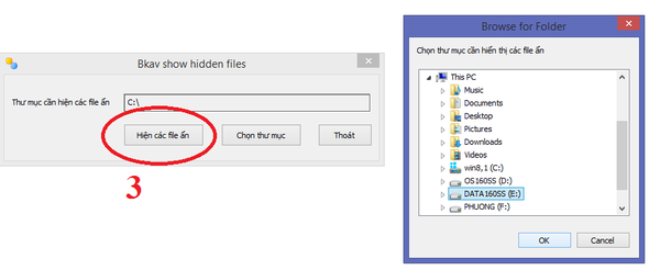máy tính bị ẩn file