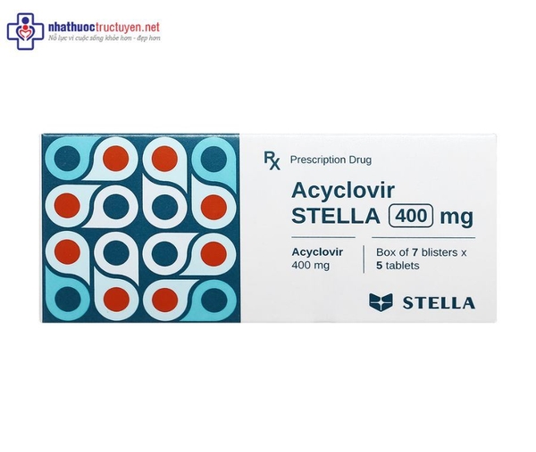 Acyclovir Stella 400mg (7 vỉ x 5 viên)