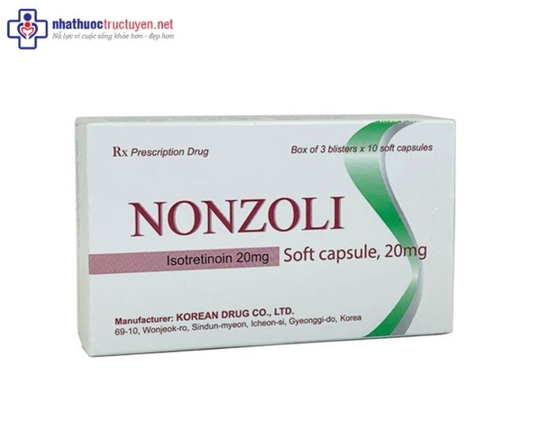 Nonzoli 20mg (3 vỉ x 10 viên)