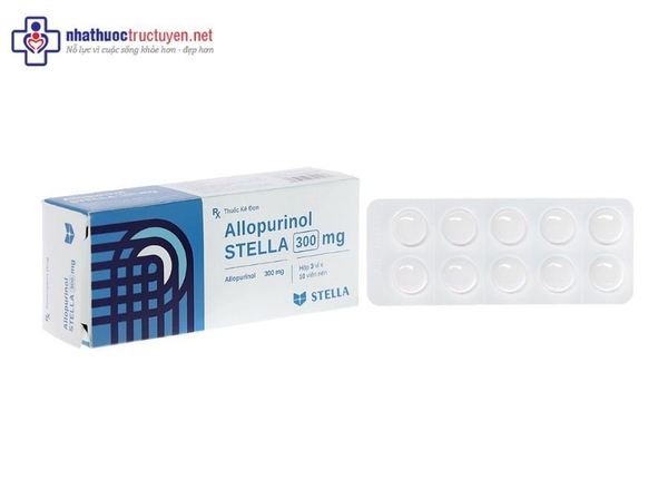 Allopurinol Stella 300mg (3 vỉ x 10 viên)