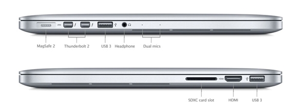 MacBook Retina MGX92 - Mid 2014 - Hỗ trợ đầy đủ các kết nối
