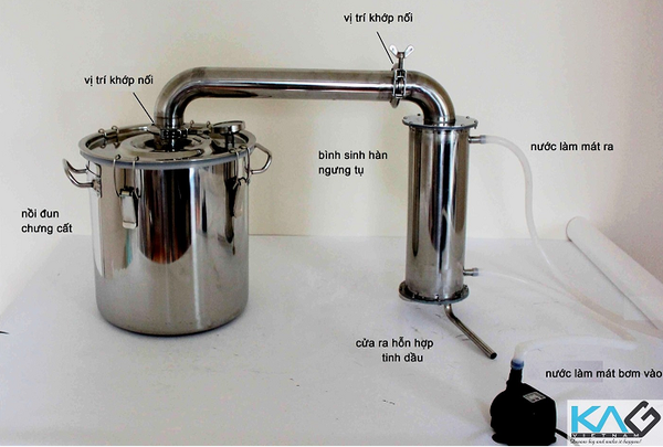 nồi chưng cất tinh dầu