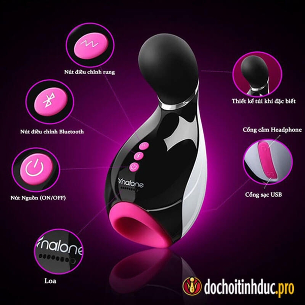 Máy thủ dâm nam cao cấp Nalone Oxxy có kết nối Bluetooth
