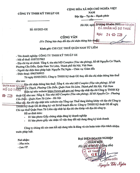 CÔNG TY TNHH KỸ THUẬT GE