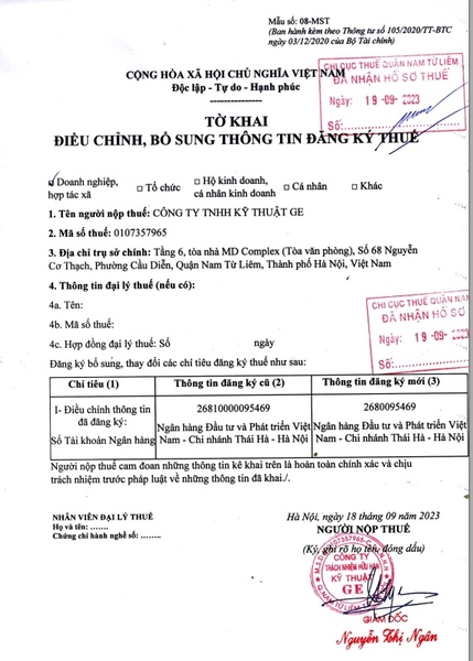 CÔNG TY TNHH KỸ THUẬT GE