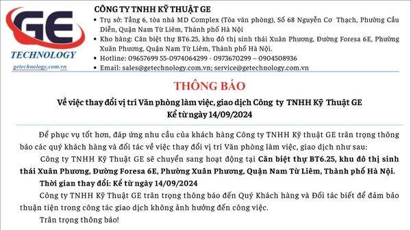 CÔNG TY TNHH KỸ THUẬT GE