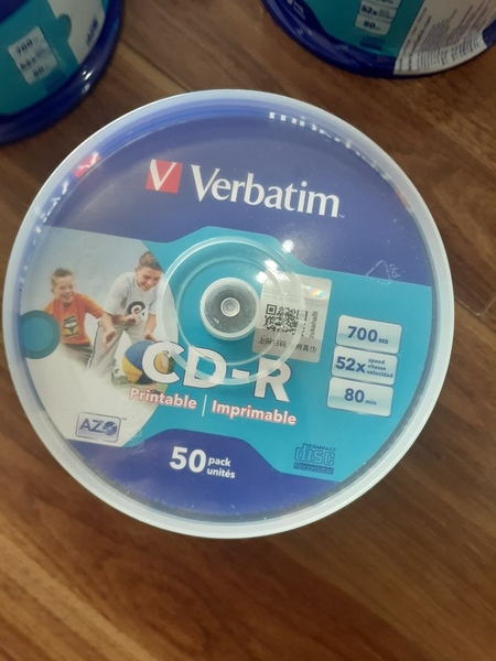Đĩa CD Verbatim có chức năng Printable 43438, Đĩa CD Trắng