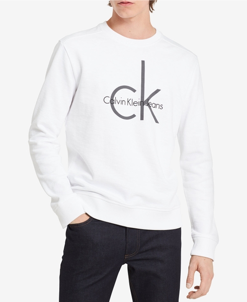 Áo thun lạnh Nam - Calvin Klien jeans - Trắng with Logo CK