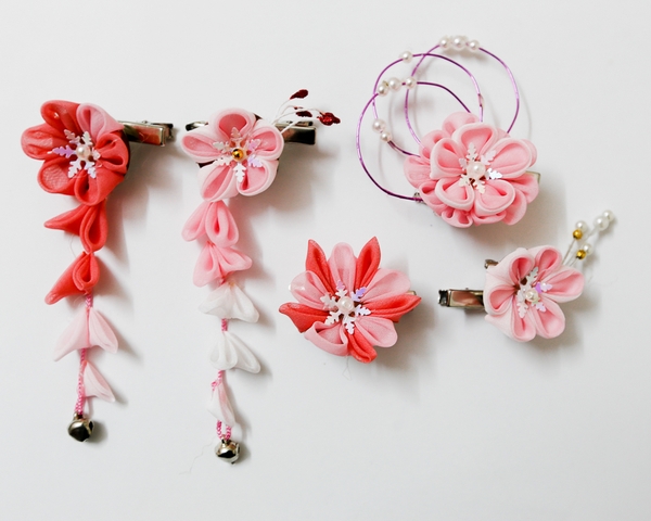 Kanzashi – Nơ hoa cài đầu  – Bồng bềnh vẻ đẹp lãng mạn
