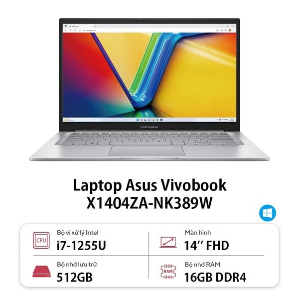 Laptop Asus Vivobook X1404ZA-NK389W