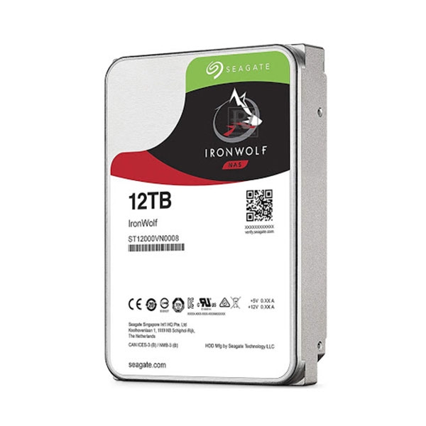 SEAGATE IronWolf ST12000VN0008 Dung lượng 12000GB (12TB) 3.5