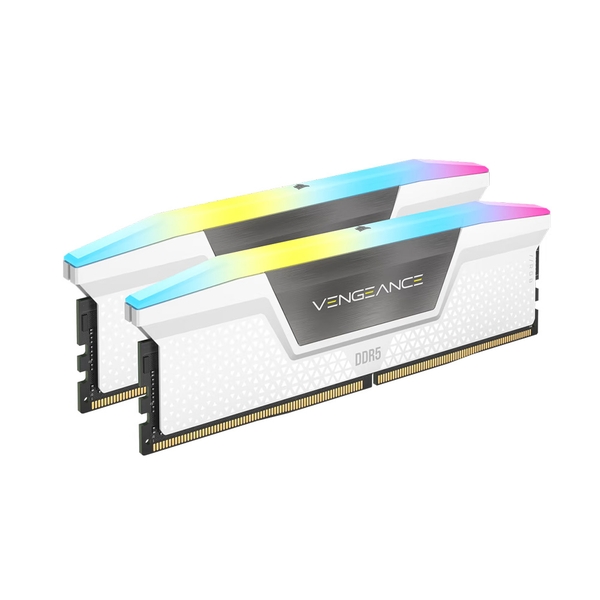 Ram Corsair vengeance RGB White 32GB (2x16GB) DDR5 5200Mhz (CMH32GX5M2B5200C40W)