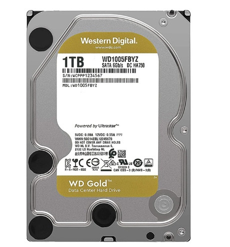 HDD WD Gold (1TB/3.5/SATA 3/128MB Cache/7200RPM) (WD1005FBYZ)