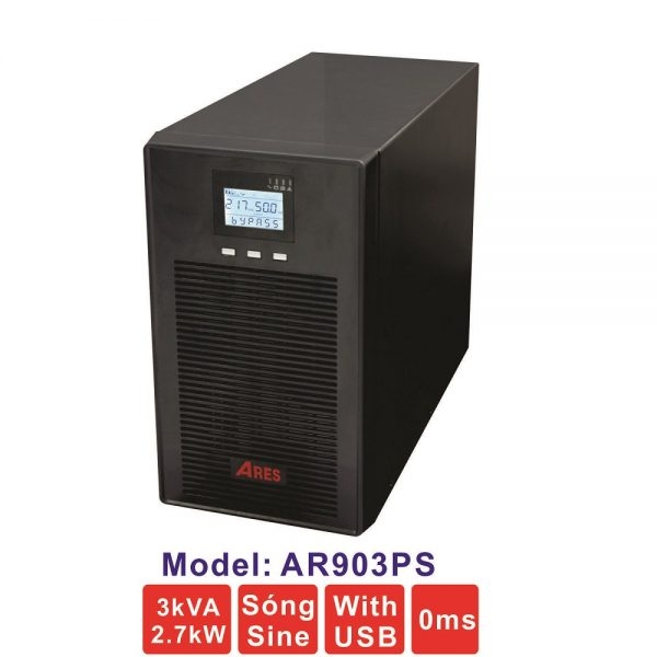 Bộ lưu điện Ares UPS AR903PS 3KVA (2700W) ONLINE