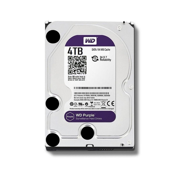 Ổ cứng Western Digital Purple 4TB 256MB Cache 5400RPM WD43PURZ