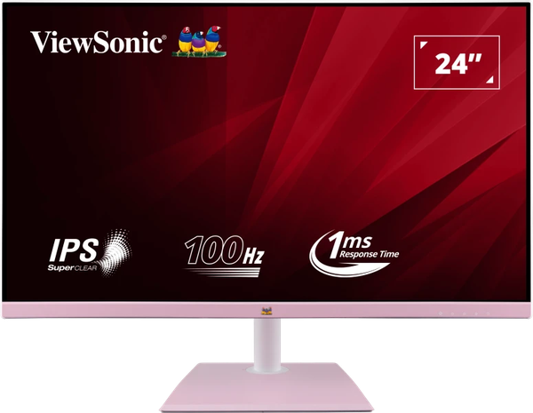 Màn hình ViewSonic VA2436-H-PN màu hồng 24 inch, Full HD, 100Hz, 1ms MPRT
