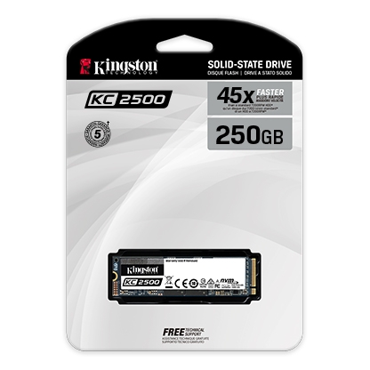 Ổ cứng Ổ SSD Kingston KC2500 NVMe PCIe 250GB (SKC2500M8/250G)