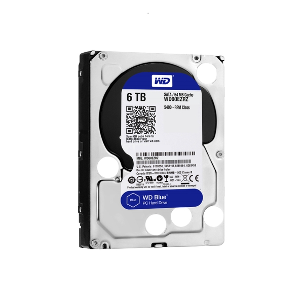 Ổ cứng Western Digital Blue 6TB WD60EZAZ (3.5Inch/ 5400rpm/ 256MB/ SATA3)