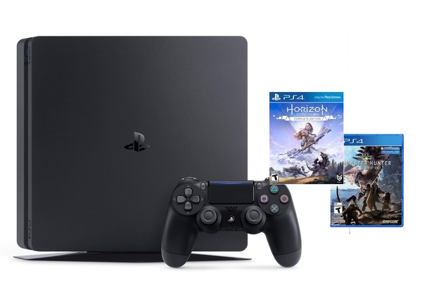 ps4-slim-500gb-2-game-horizon-zero-dawn-complete-va-monter-hunter-world