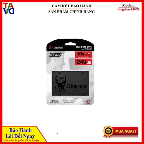 Ổ cứng SSD Kingston A400 240GB Hàng chính hãng Bảo hành năm