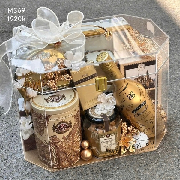 Set Quà Tết Mica VÀNG MS69