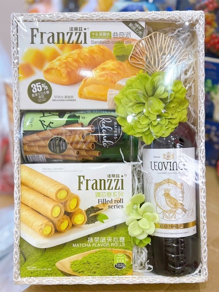 Set Quà Tết Khay Gỗ MS63