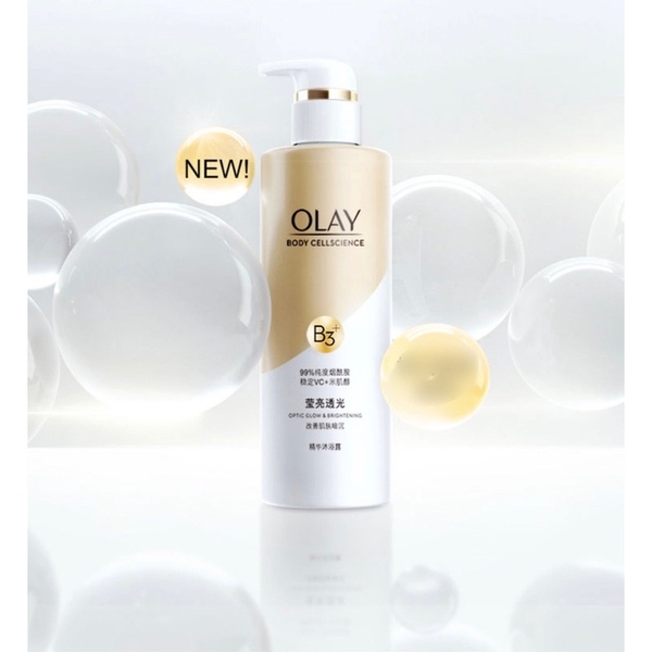 Sữa Tắm Olay Body Cellscience B3+ Vitamin C Optic Glow & Brightening 500mL