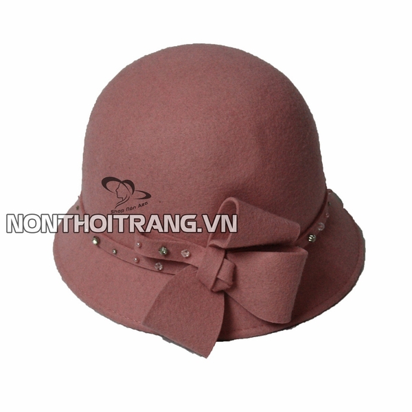 Nón nỉ dưa hấu đai nơ kim xa (NV-VN-VN18)