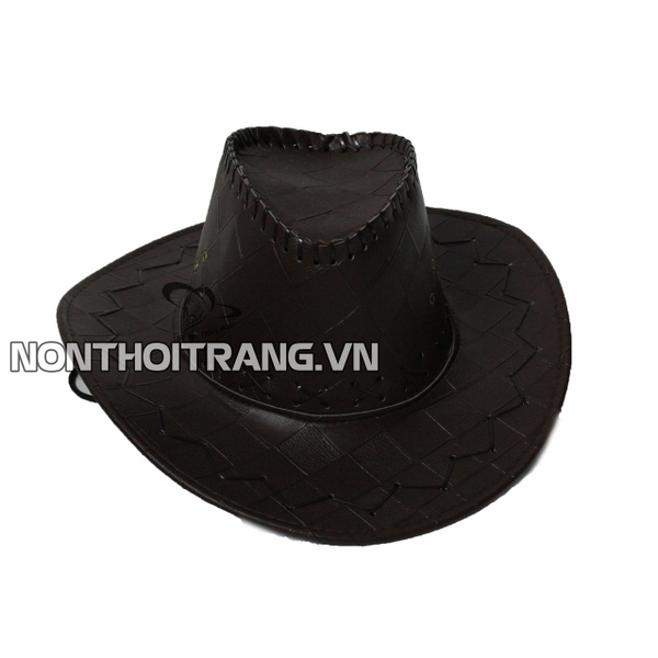 Nón phớt da nam vành rộng (NP-04)