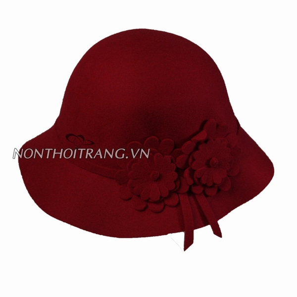 Nón Vành Nỉ Hai Bông (NV-VN-VN04)