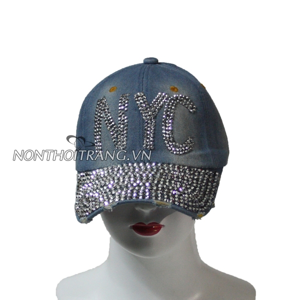 Nón Kết Jean Đính Hột NYC (NK J-14)