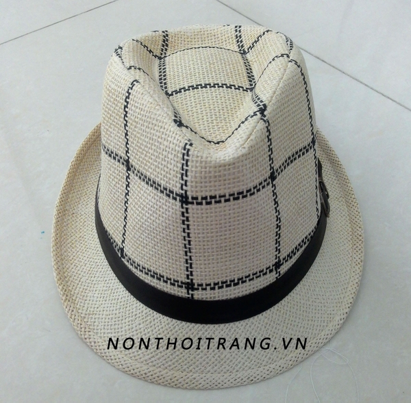 Nón phớt cói nam nữ kiểu hàn quốc 7 (NP-11)