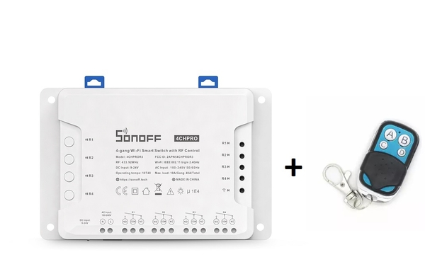 Công Tắc Wifi Điều Khiển Từ Xa 4 Thiết Bị Sonoff 4CH Pro R3